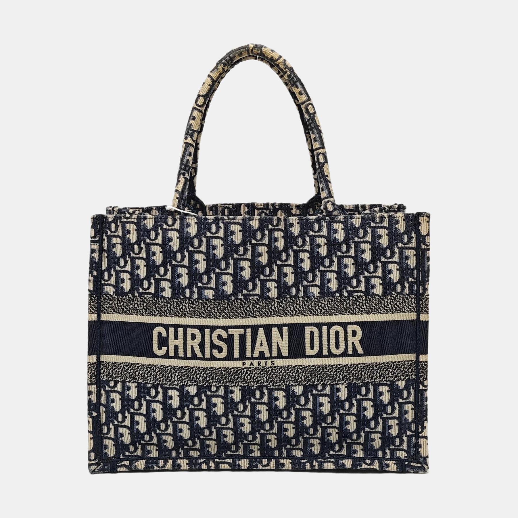 Book Tote Medium Oblique Canvas Blue