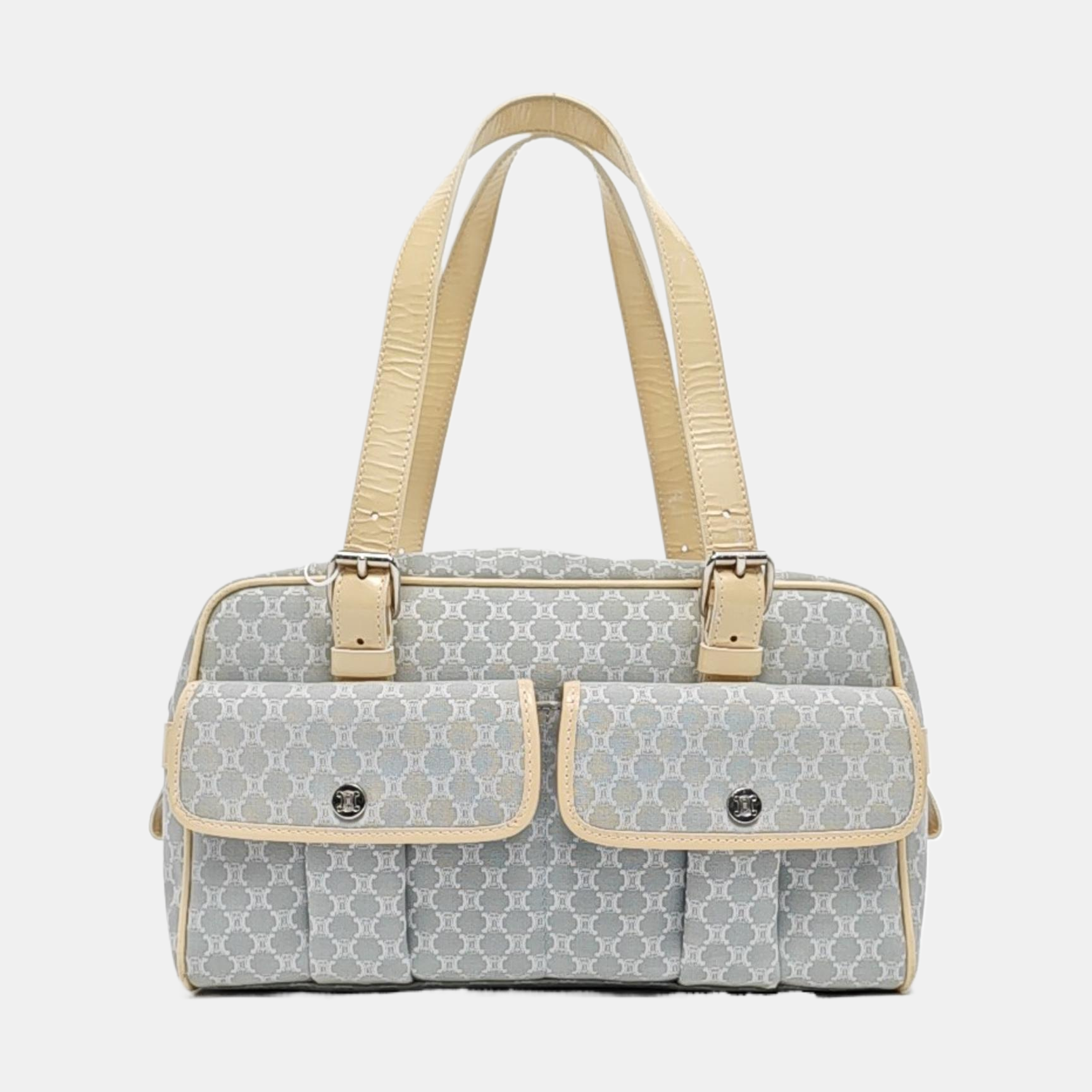 Canvas Top Handle Bag Blue