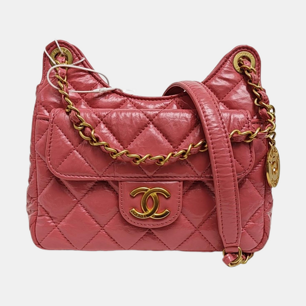 23C HOBO Quilted Calfskin Pink