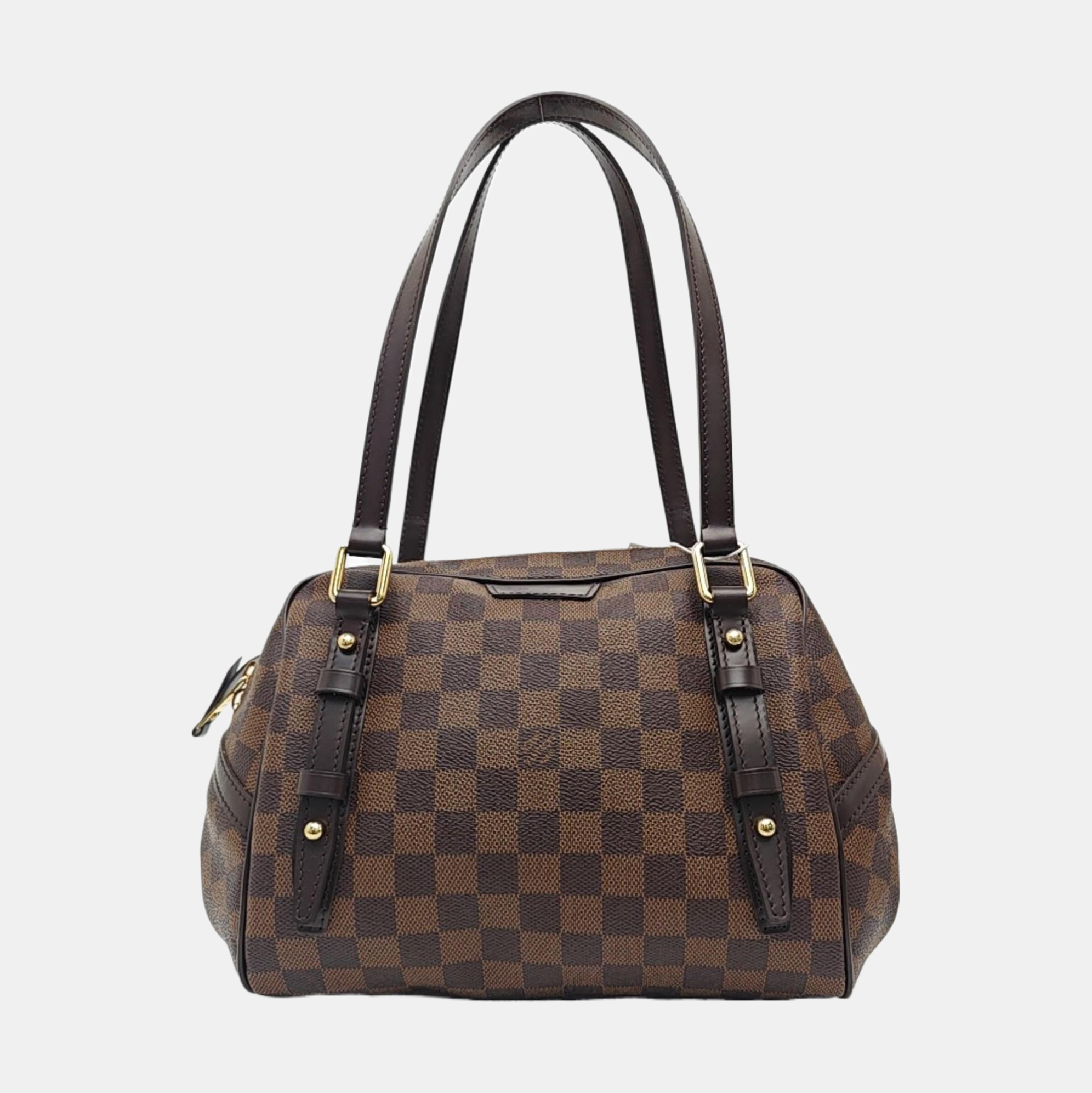 RIVINGTON PM Damier Ebene Coated Canvas Brown