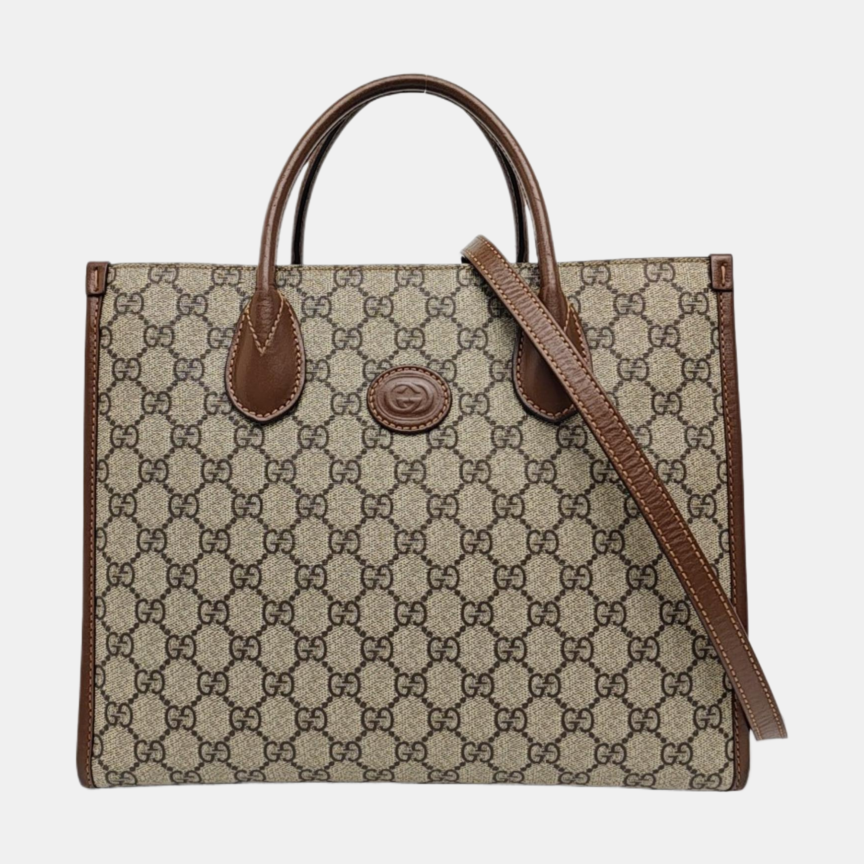 Retro Small Monogram Coated Canvas Brown