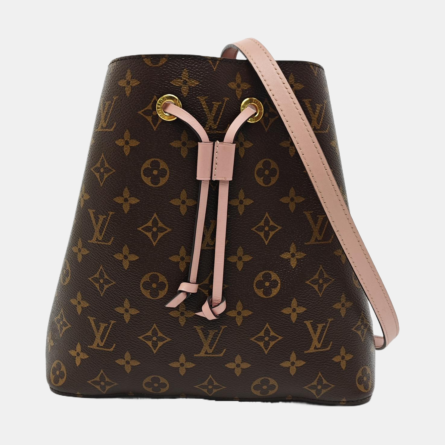 NÉONOÉ MM Monogram Coated Canvas Brown