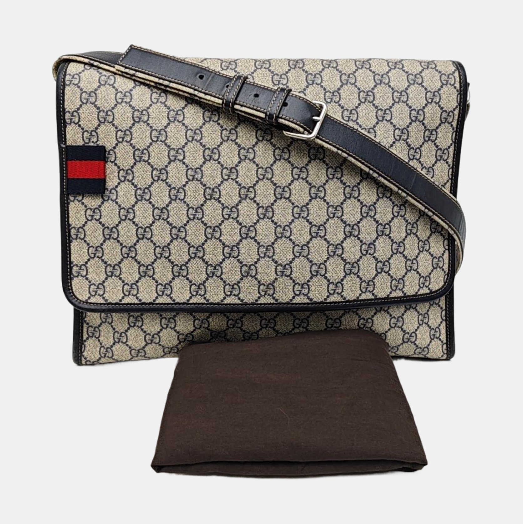 Monogram Coated Canvas Shoulder Bag Beige