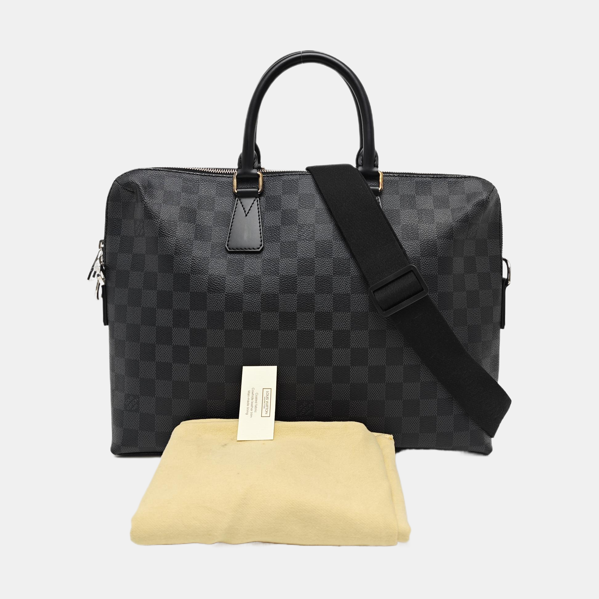 PORTE-DOCUMENTS Damier Graphite Coated Canvas Gray