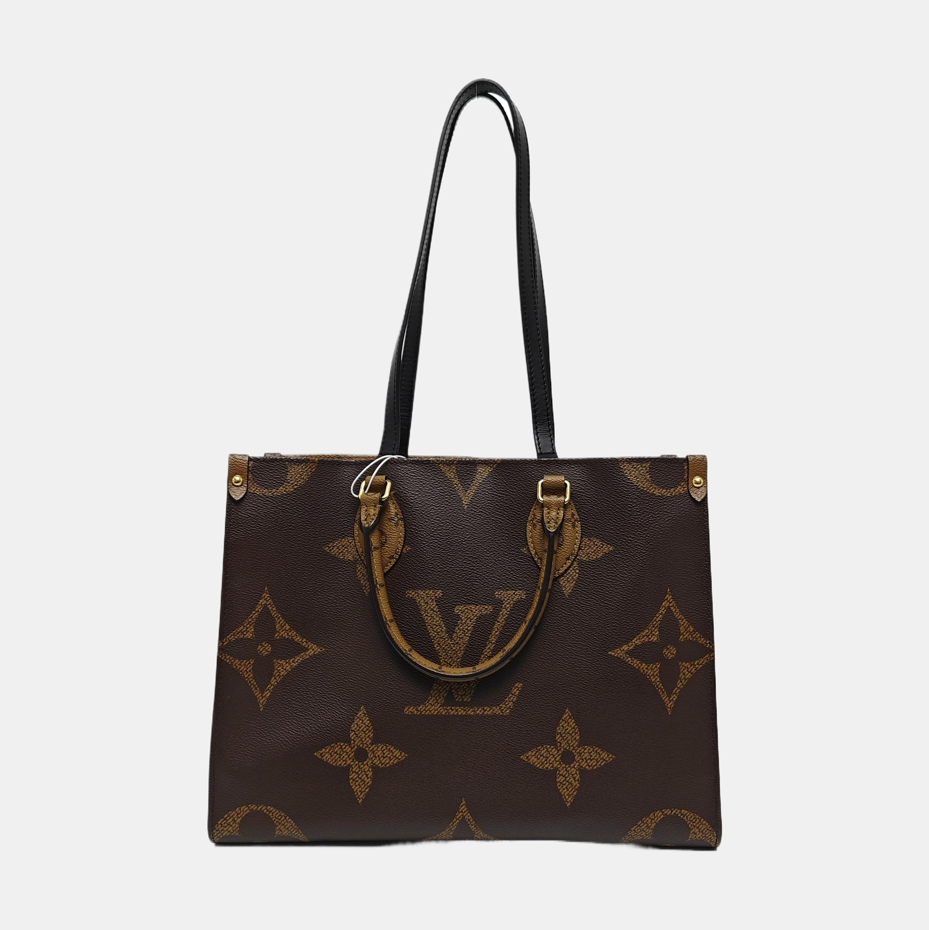 ONTHEGO MM Monogram Coated Canvas Brown