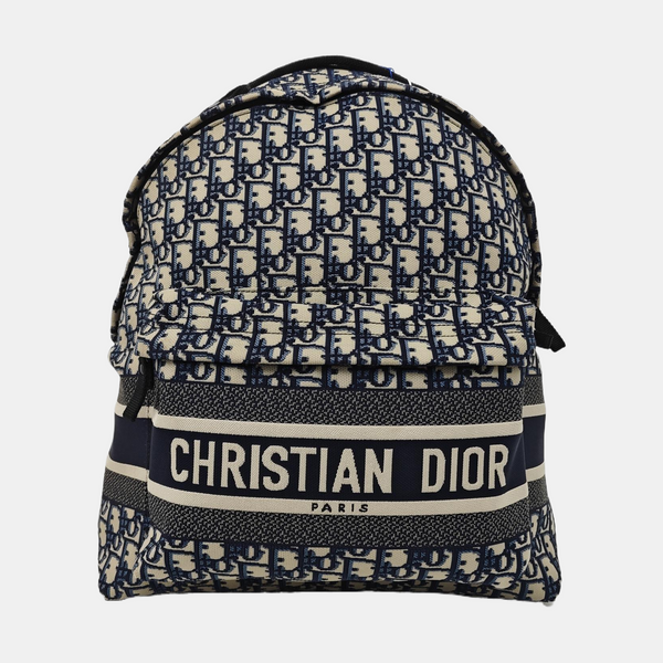 Diortravel Oblique Canvas Blue