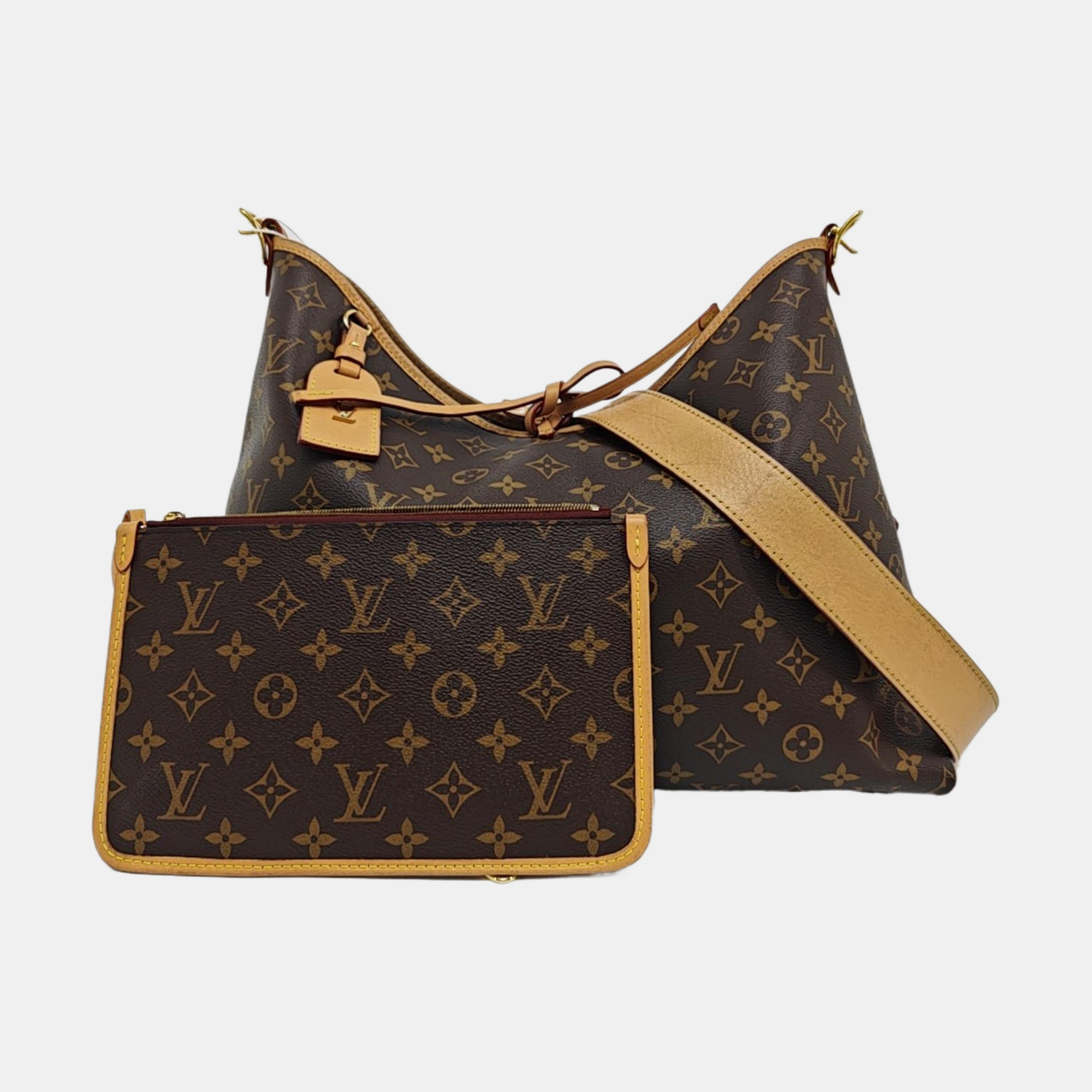 CARRYALL MM Monogram Coated Canvas Brown