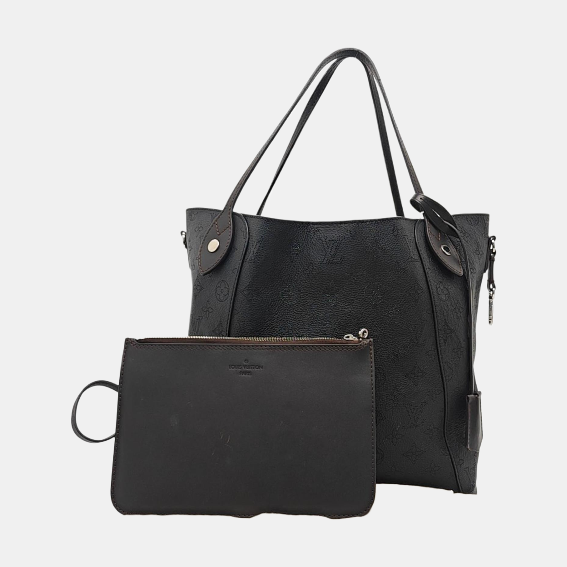 HINA Monogram Calfskin Black