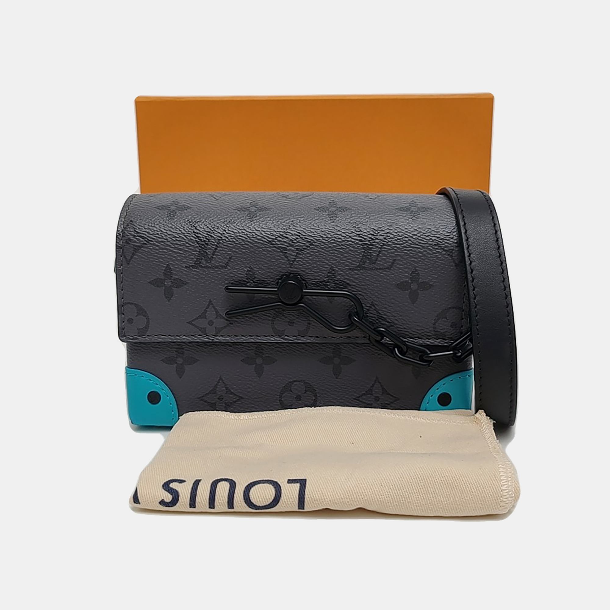 STEAMER Mini Monogram Coated Canvas Gray
