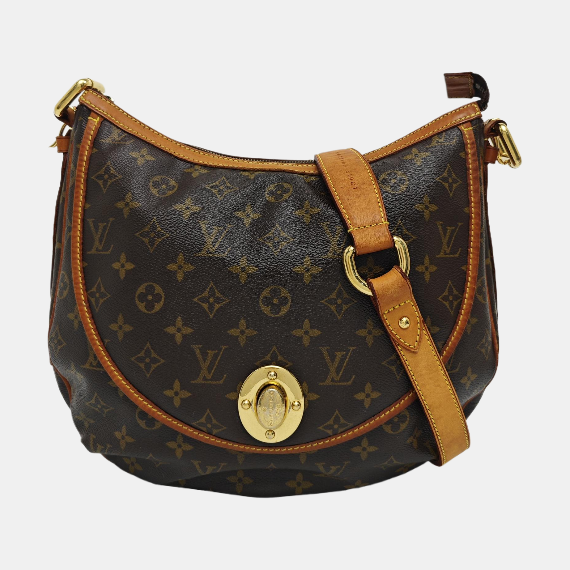 TULUM GM Monogram Coated Canvas Brown