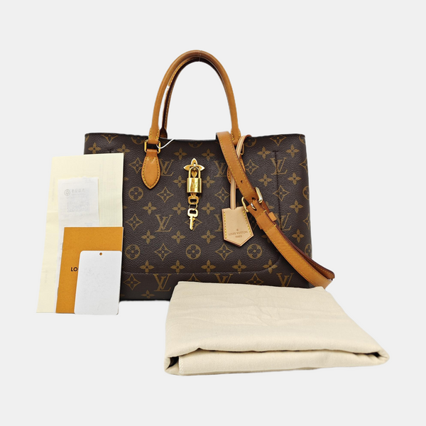 FLOWER Monogram Coated Canvas Brown