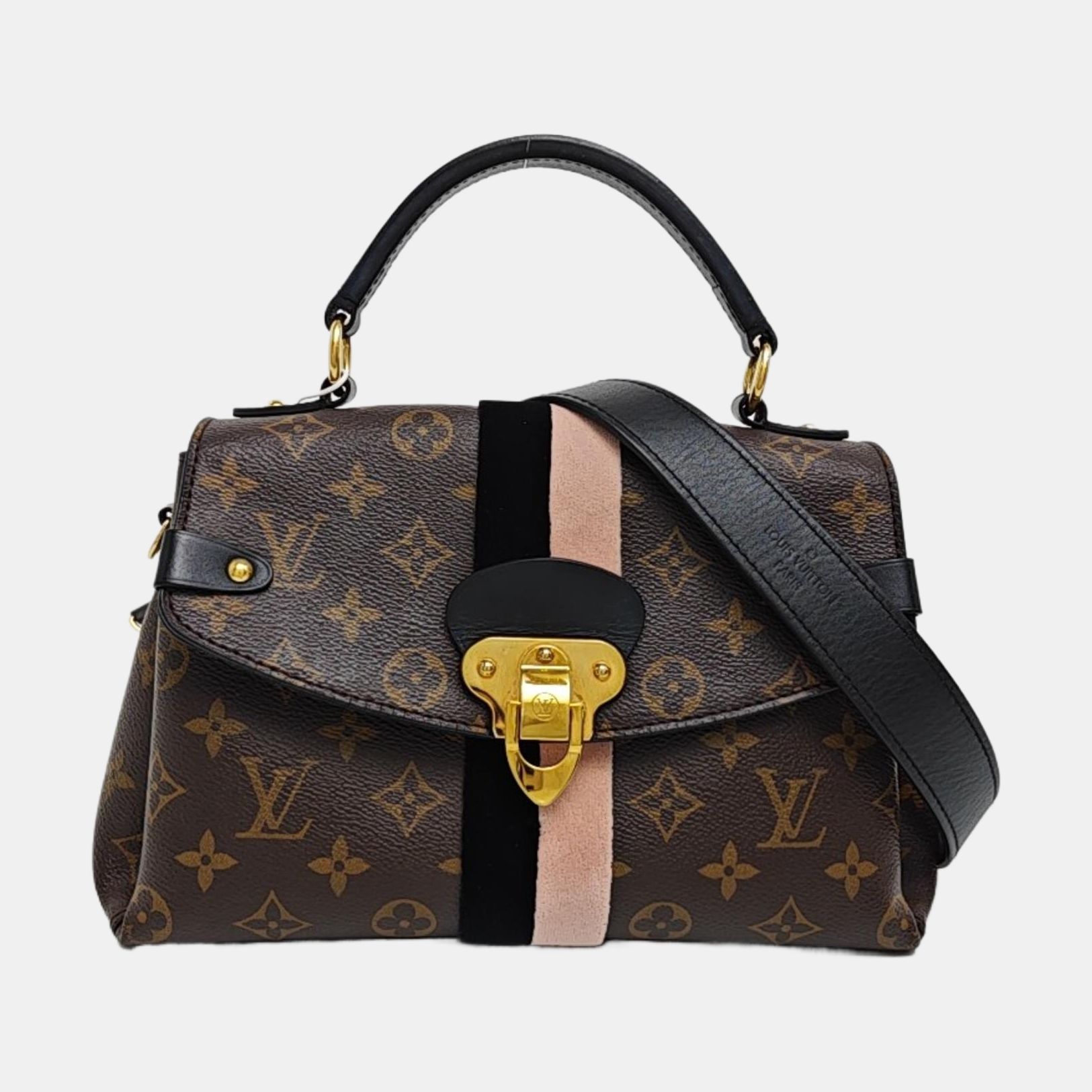 GEORGES BB Monogram Coated Canvas Brown