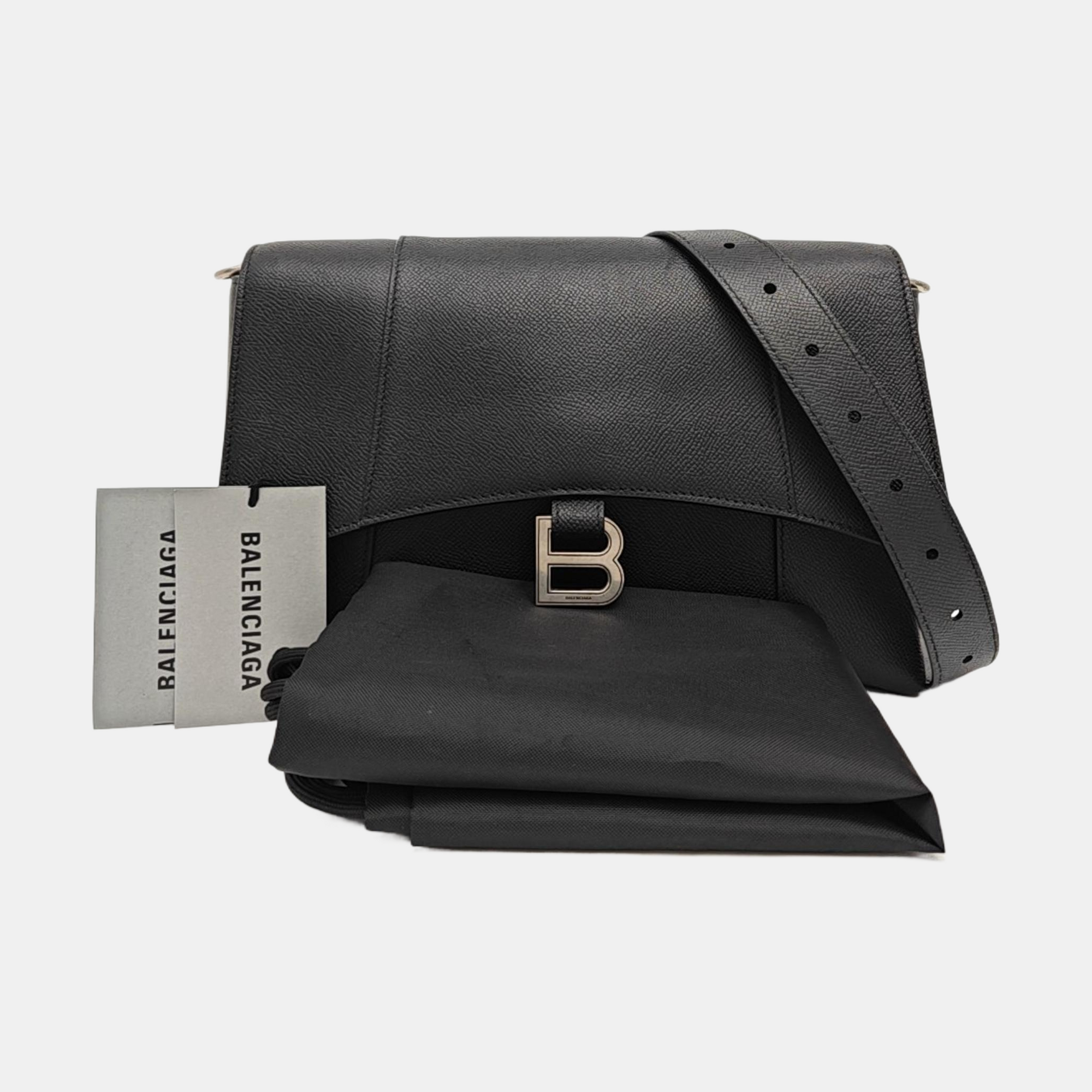 Calfskin Shoulder Bag Extra Small Black