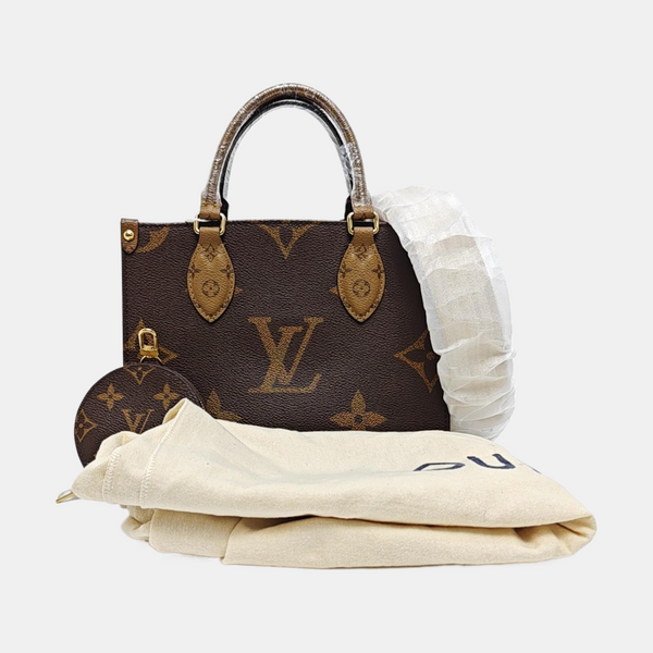 ONTHEGO PM Monogram Coated Canvas Brown