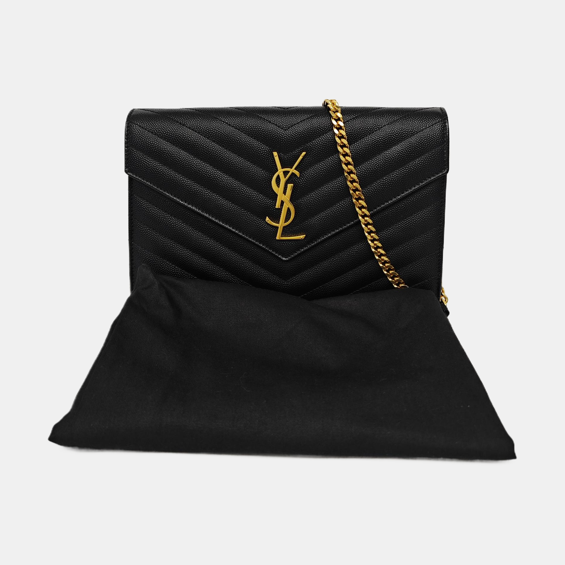 MONOGRAM Medium Quilted Calfskin Black