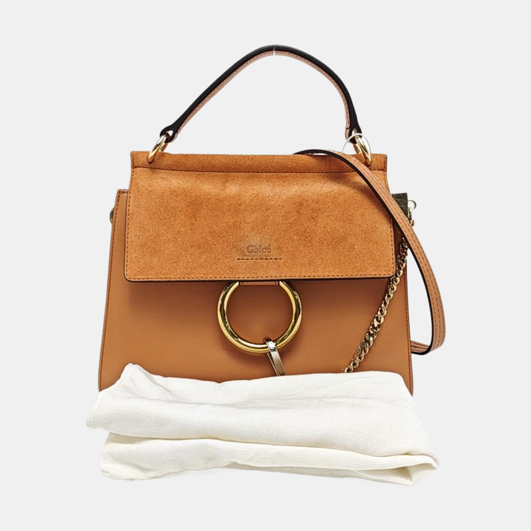 Faye Small Calfskin Brown