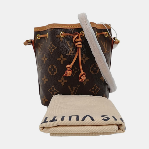 NÉONOÉ Nano Lona Revestida Monogram Marrón
