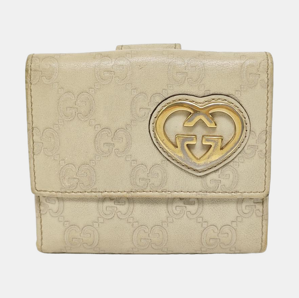 Lovely Monogram Calfskin Beige Wallet
