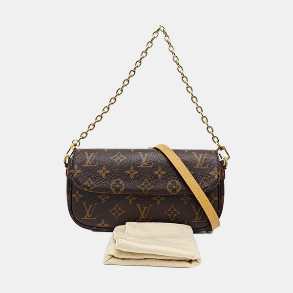 IVY Monogram Coated Canvas Brown