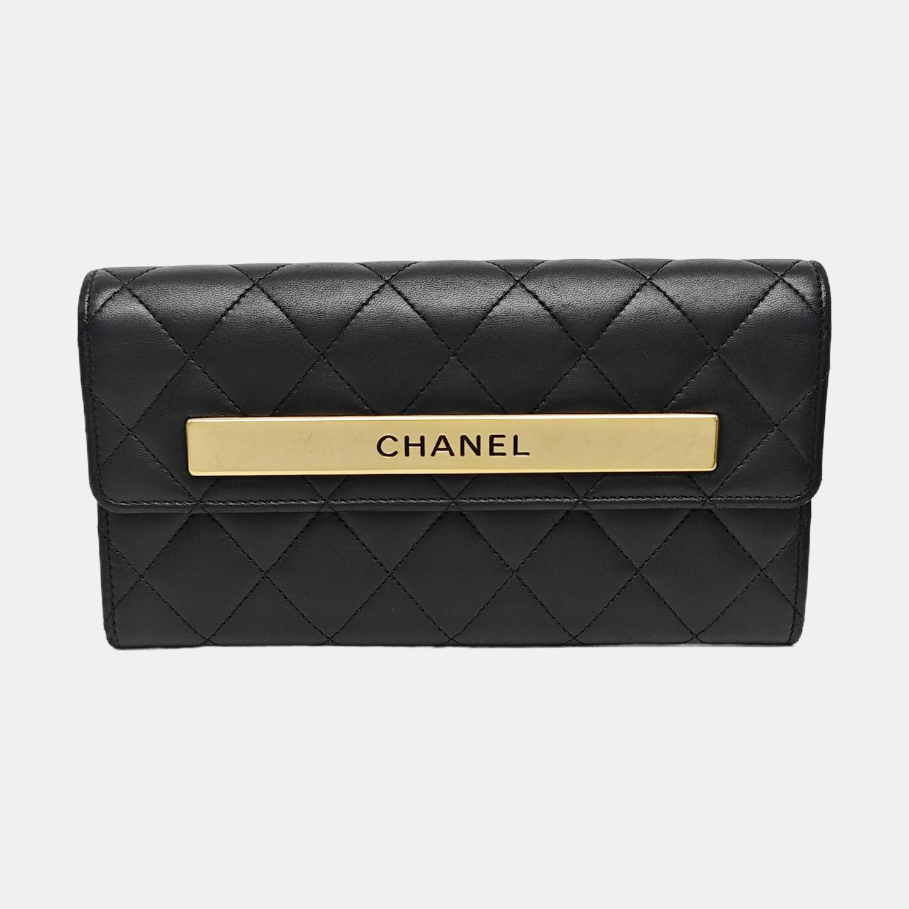Quilted Lambskin Wallet Black