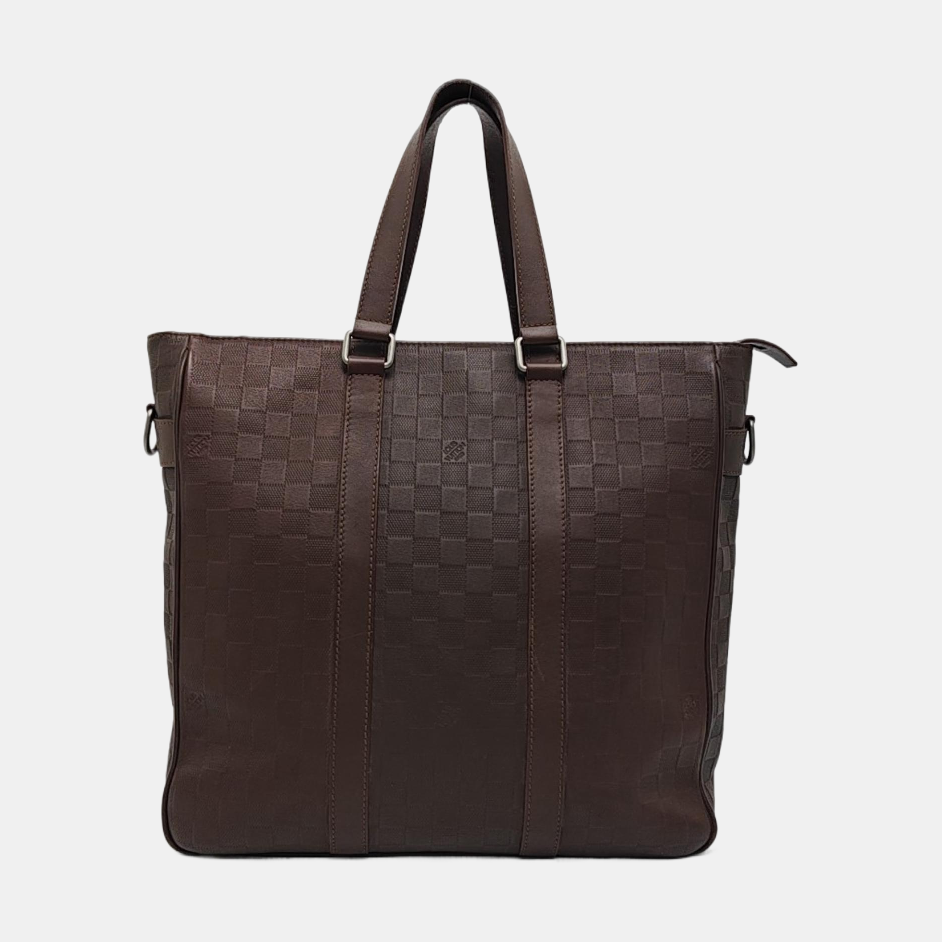 TADAO PM Damier Ebene Calfskin Brown