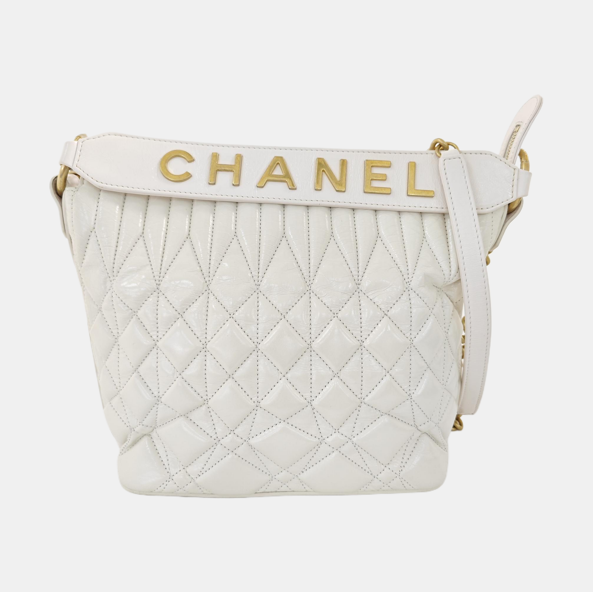 HOBO Quilted Calfskin White
