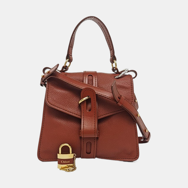 Aby Small Calfskin Brown