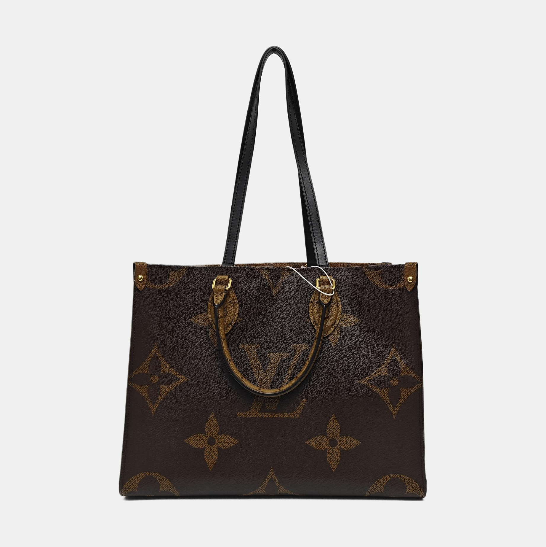 ONTHEGO MM Monogram Coated Canvas Brown