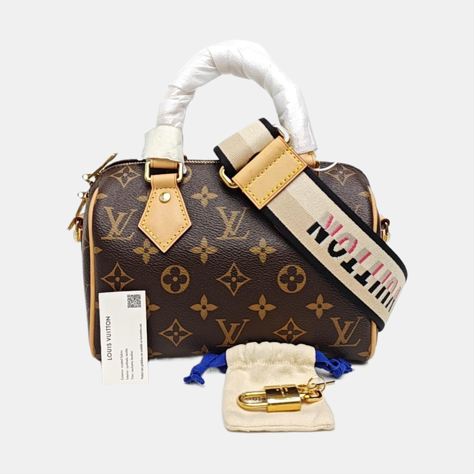 SPEEDY 20 Monogram Coated Canvas Brown