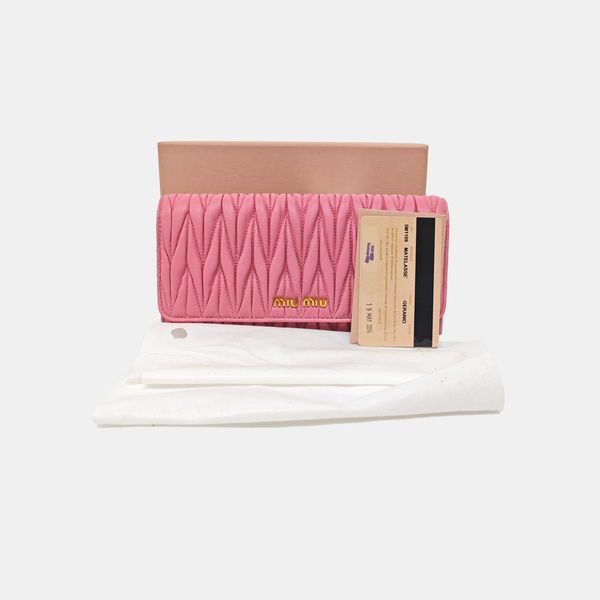 Lambskin Wallet Pink