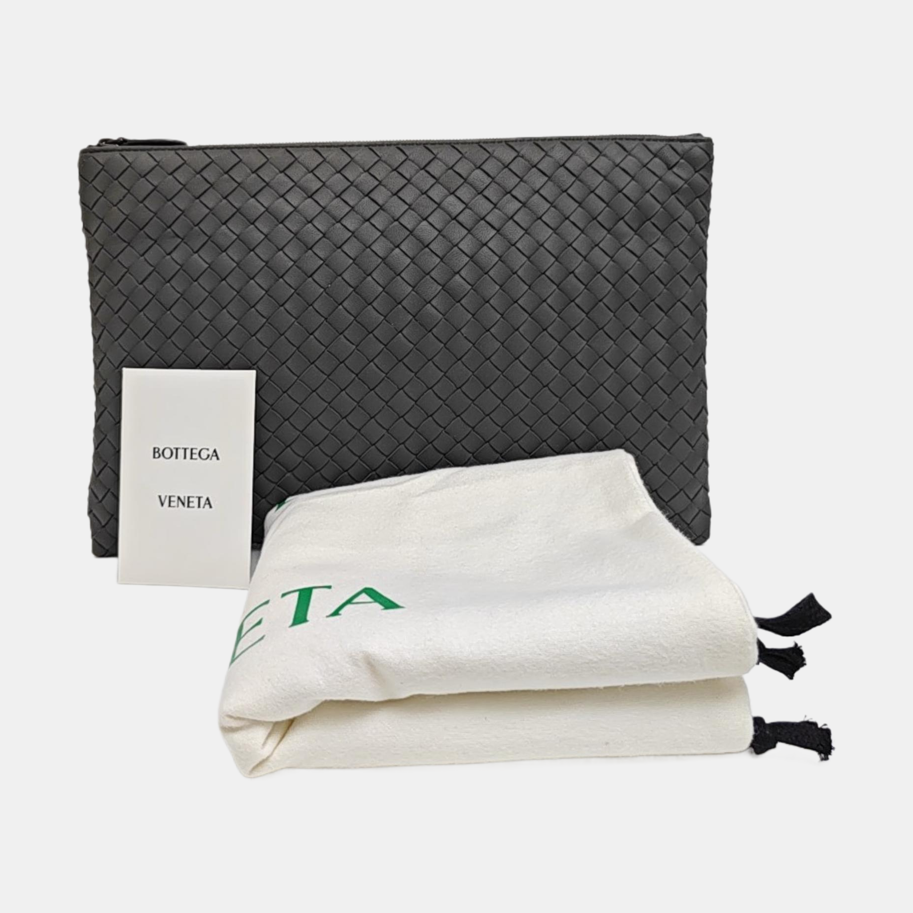 Lambskin Clutch Gray