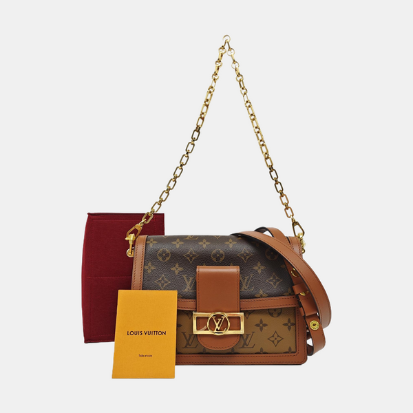 DAUPHINE MM Monogram Coated Canvas Brown