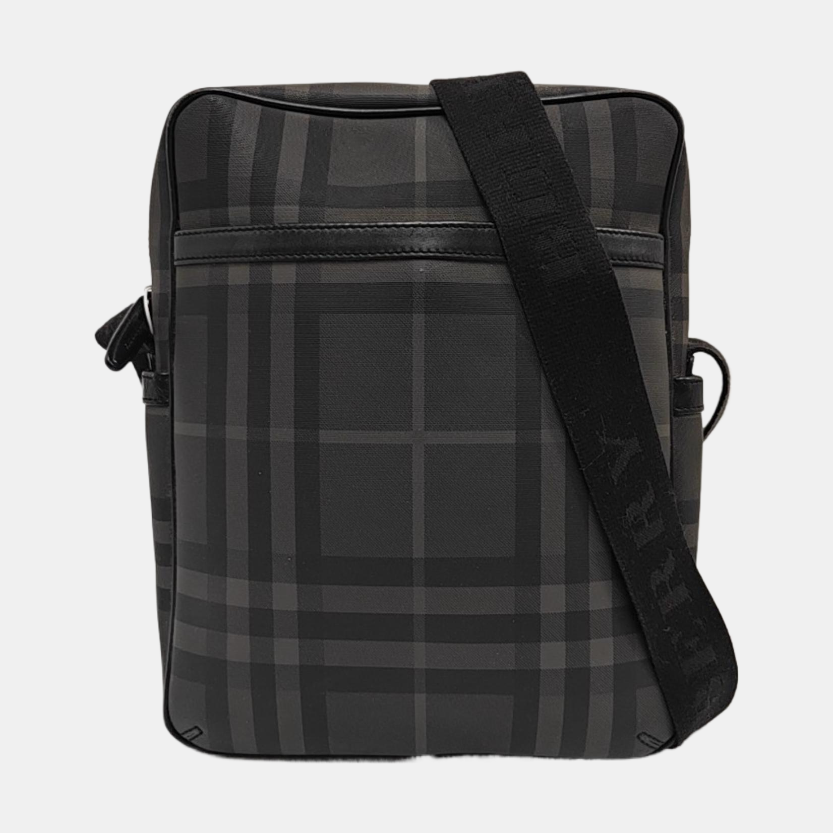 Coated Canvas Shoulder Bag Gray