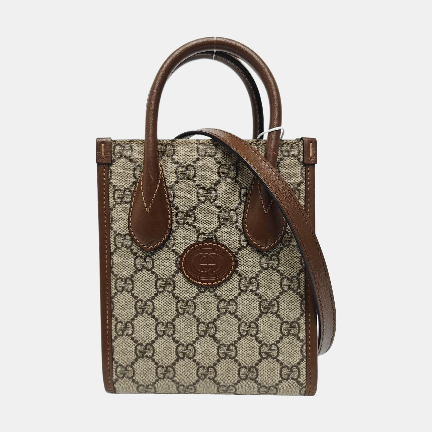 Retro Mini Monogram Coated Canvas Beige