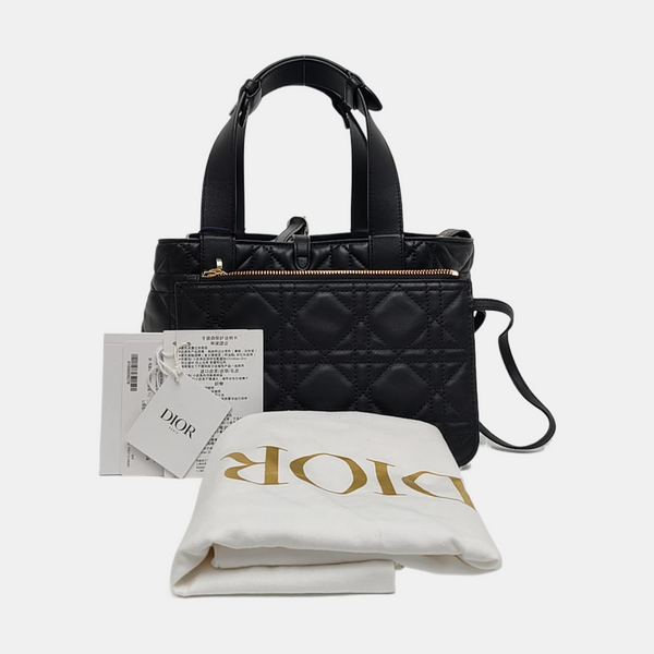Toujours Small Cannage Calfskin Black