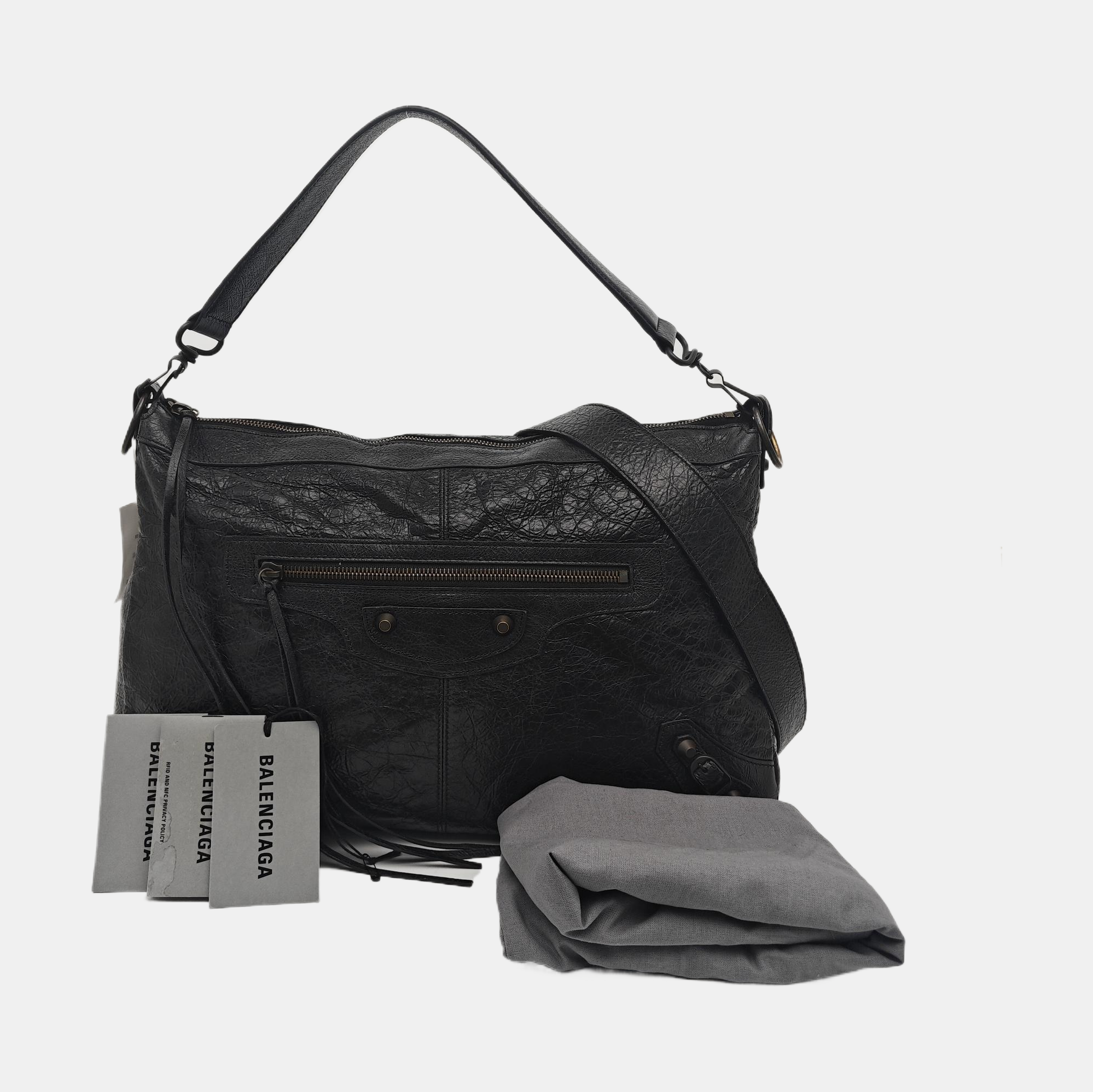 Lambskin Shoulder Bag Black