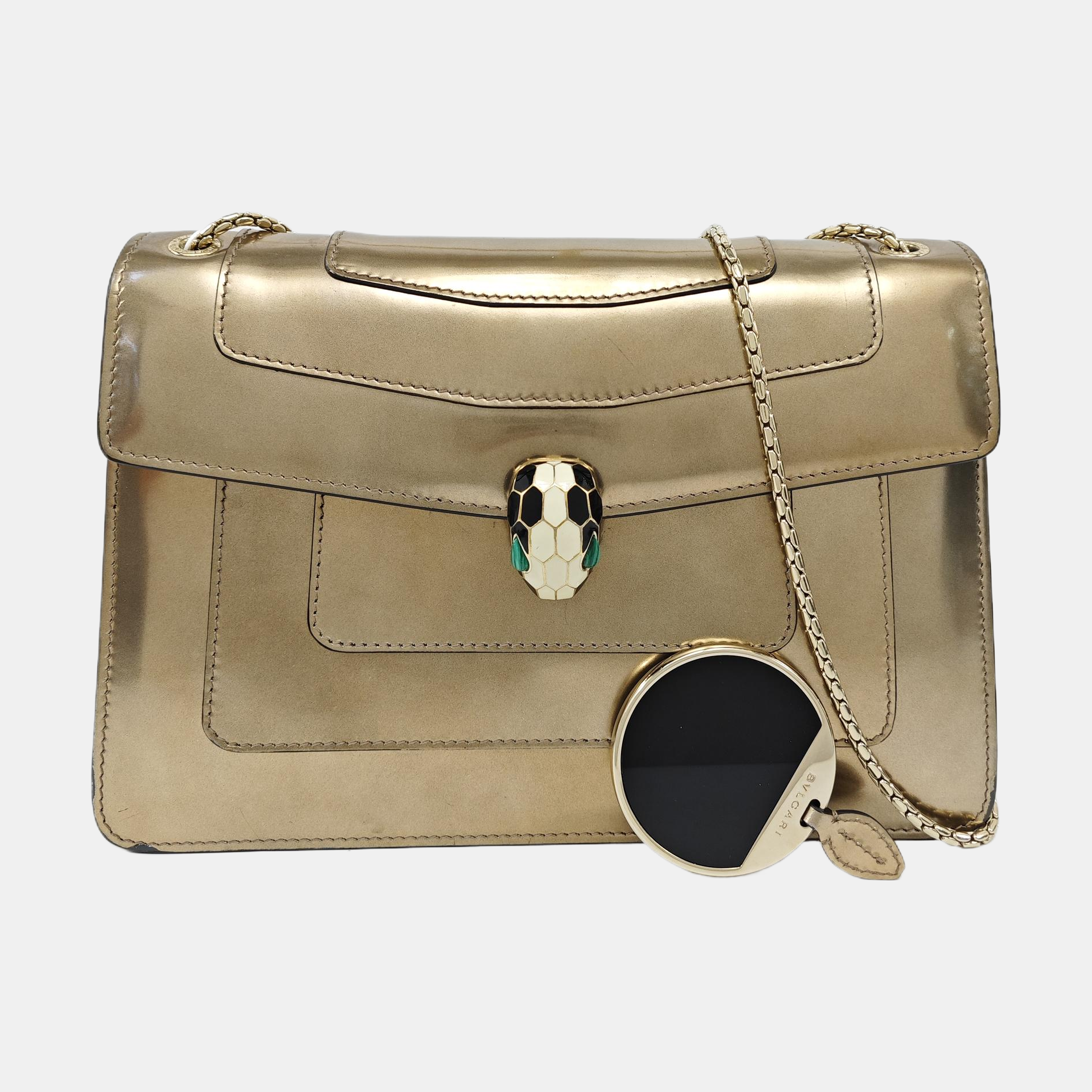 SERPENTI FOREVER Medium Calfskin Beige