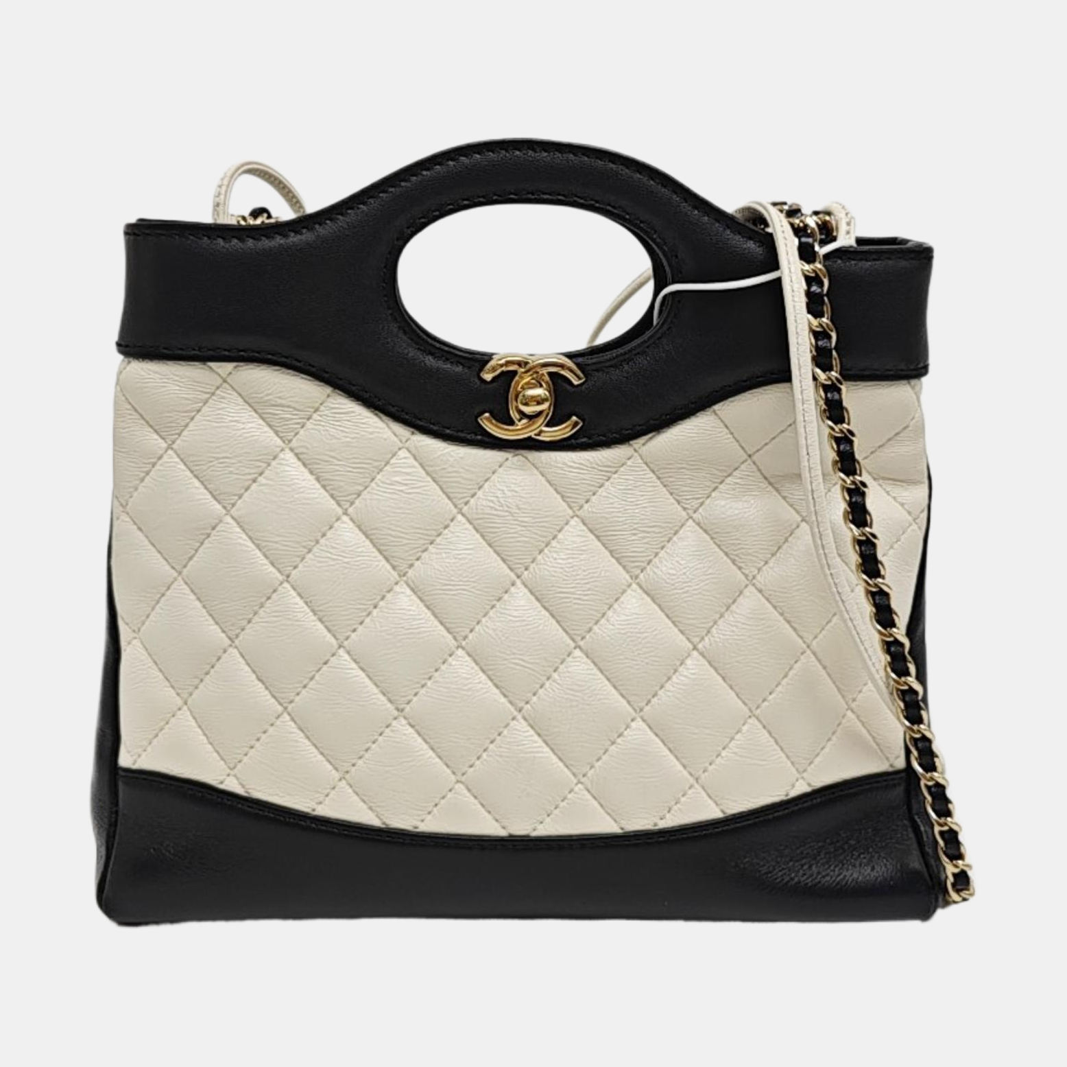CHANEL 31 Mini Quilted Lambskin White
