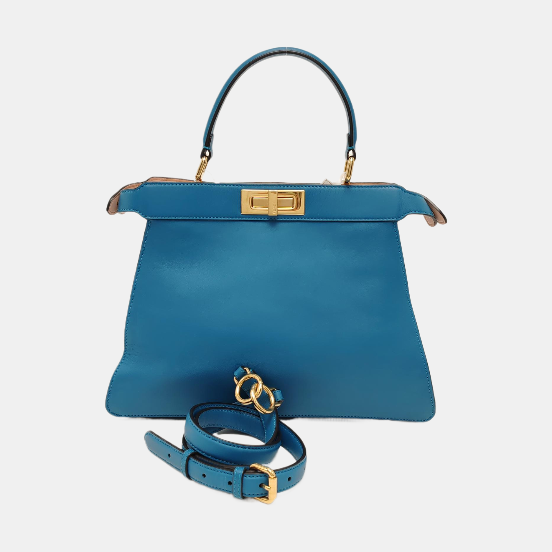 Authenticated pre-owned  Peekaboo Calfskin Blue - Shoulder Bag at Looply