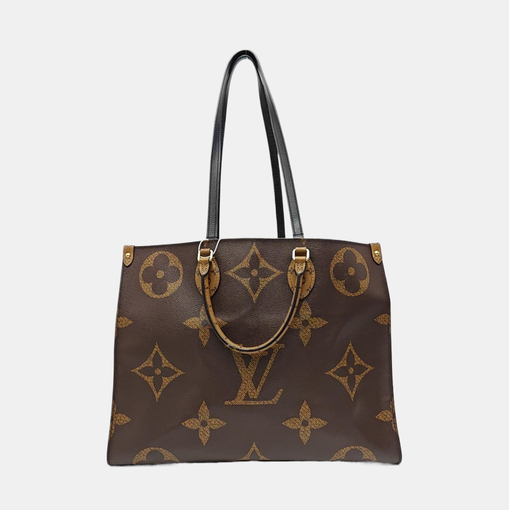 ONTHEGO GM Monogram Coated Canvas Brown