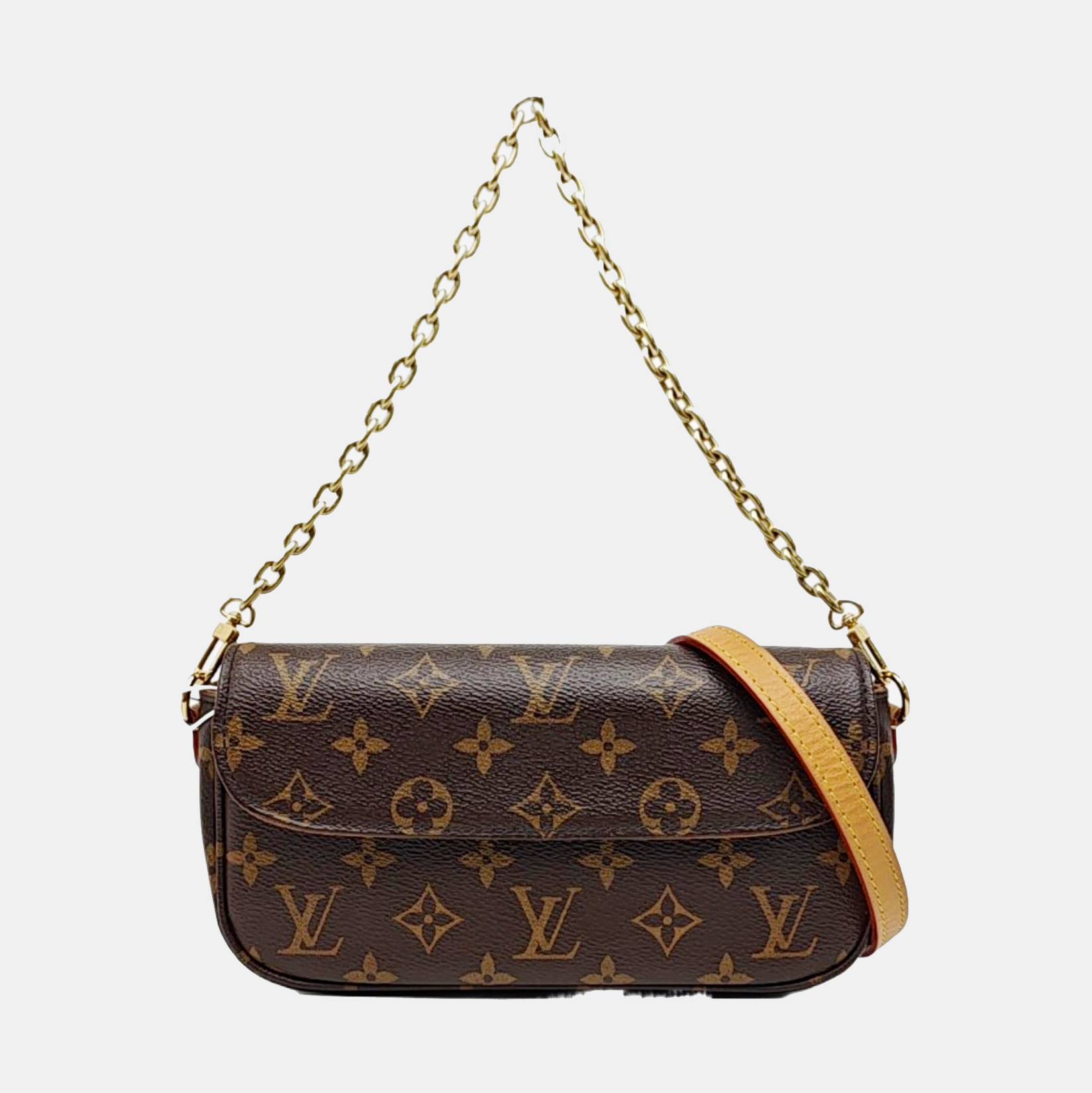 IVY Monogram Coated Canvas Brown