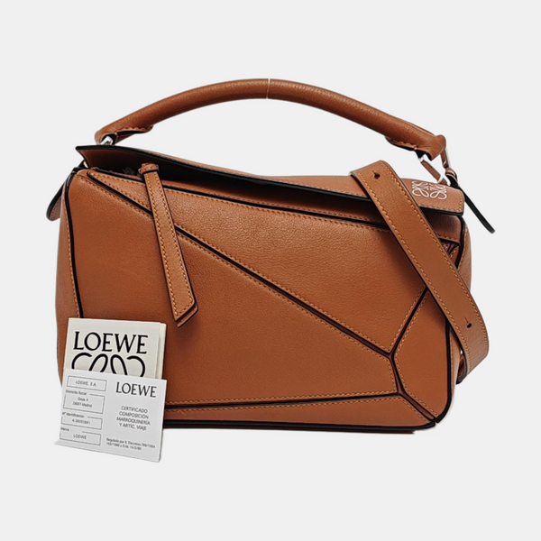 Puzzle Small Calfskin Brown