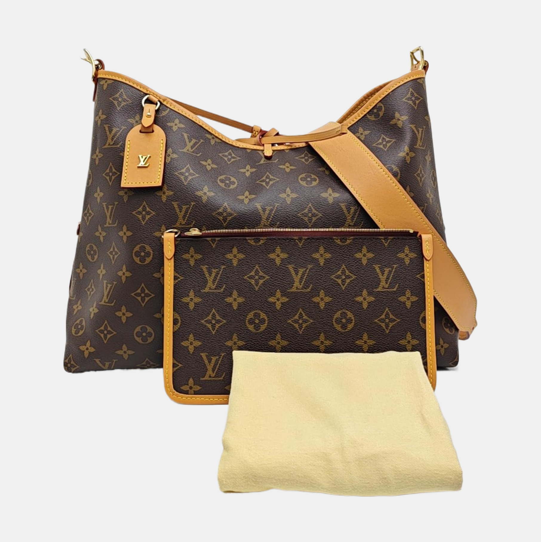 CARRYALL MM Monogram Coated Canvas Brown