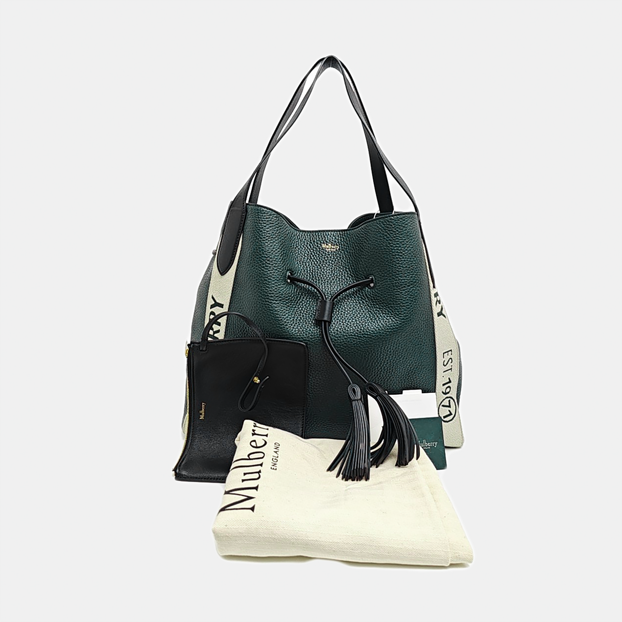 Calfskin Top Handle Bag Green
