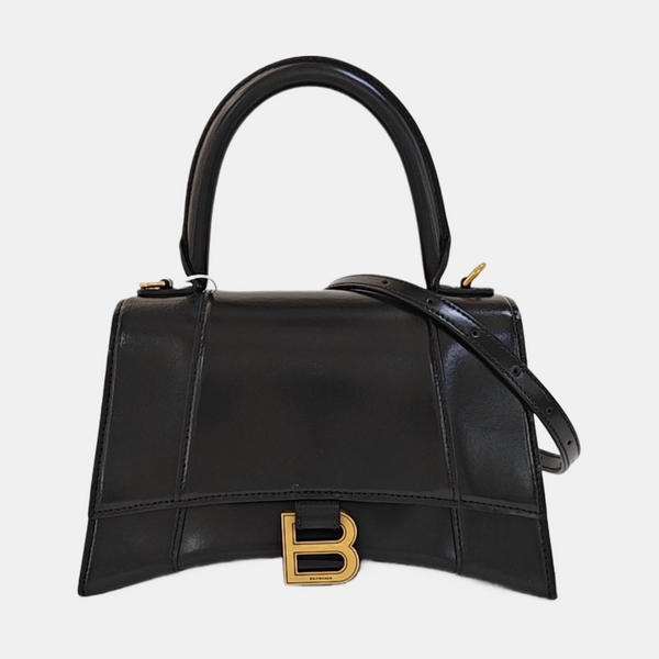 Hourglass S Calfskin Black