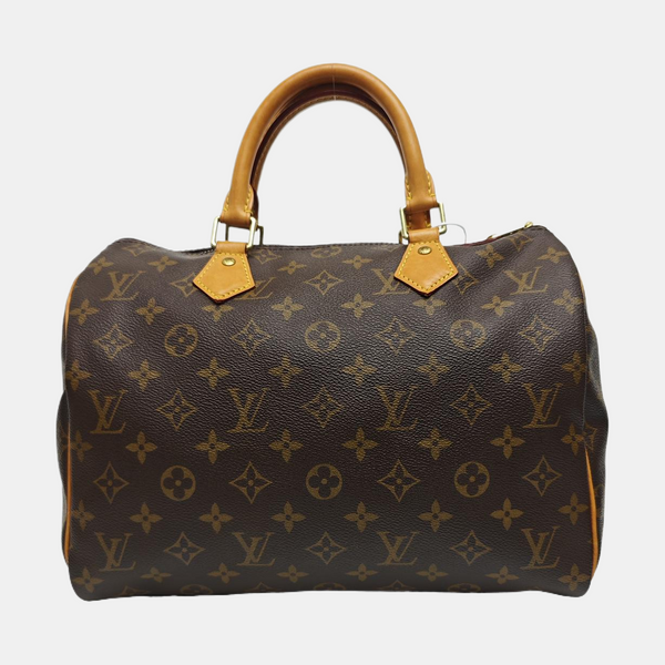 SPEEDY 30 Monogram Coated Canvas Brown