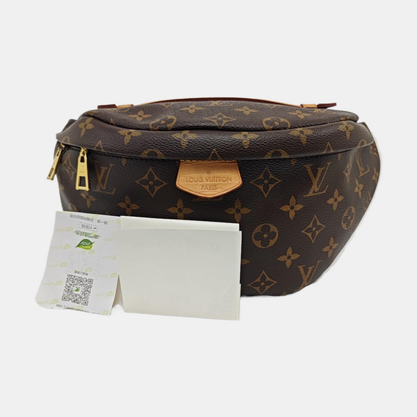 BUMBAG Monogram Coated Canvas Brown