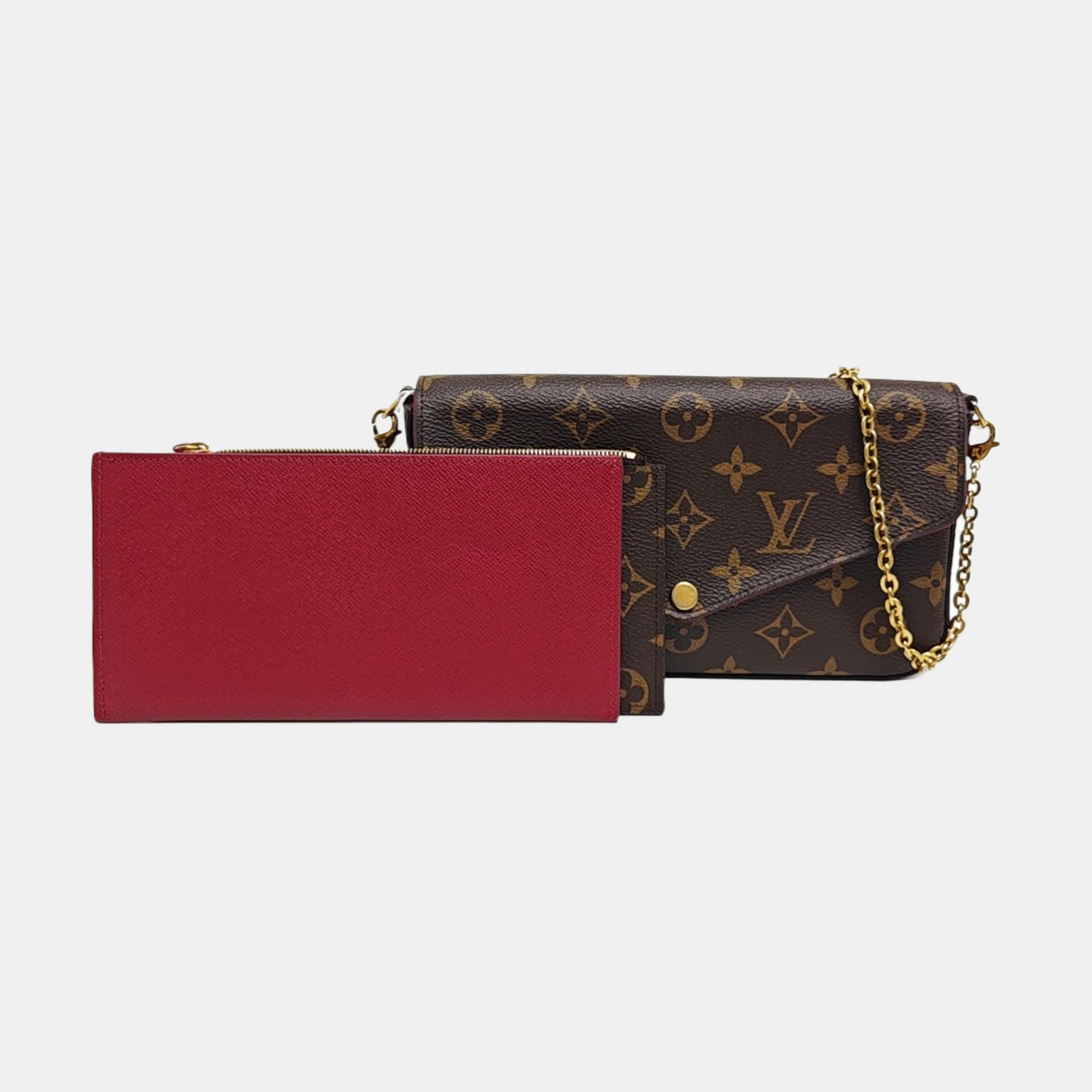 FÉLICIE Monogram Coated Canvas Brown
