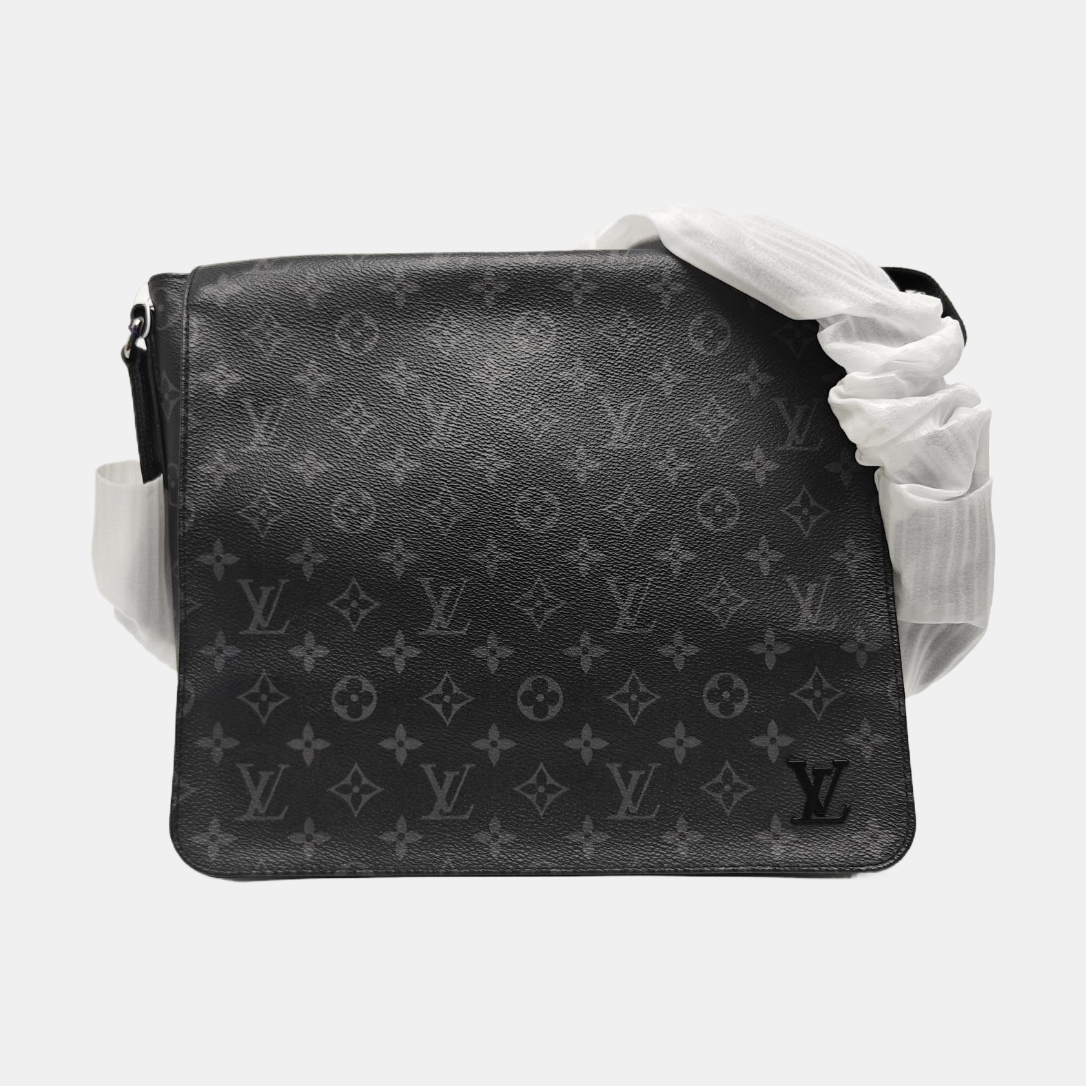 DISTRICT MM Monogram Coated Canvas Black