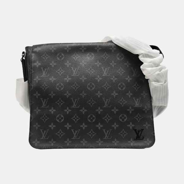 DISTRICT MM Monogram Coated Canvas Black